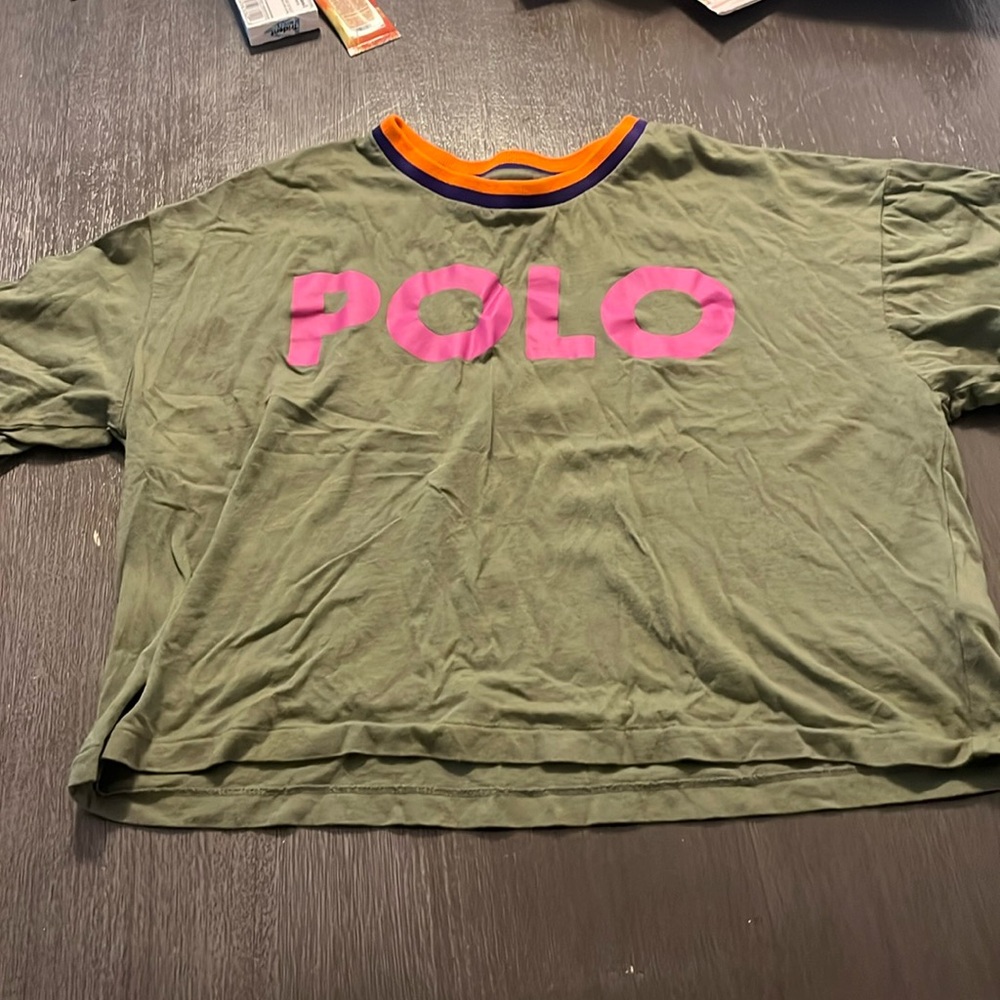 Polo crew neck tee